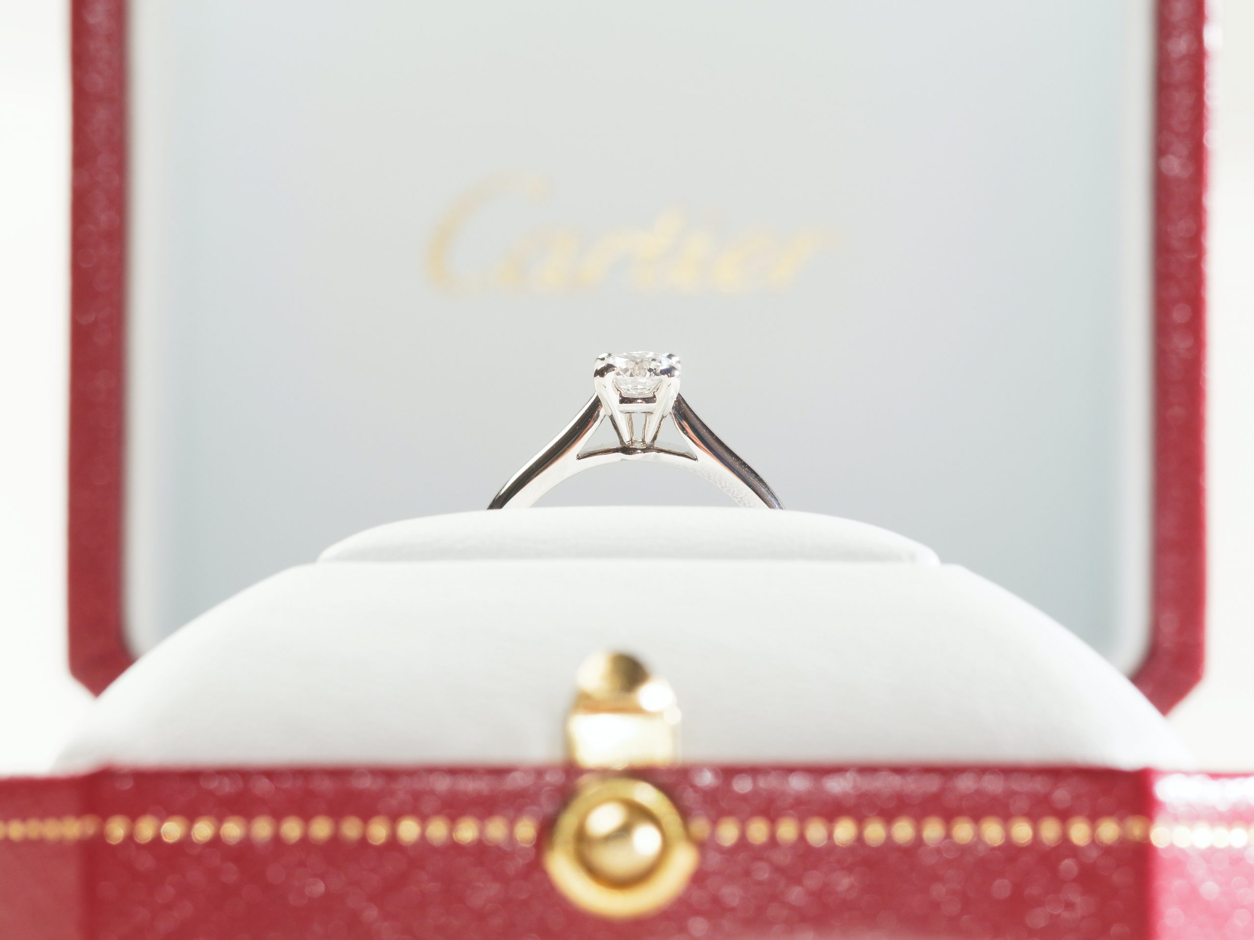 diamond ring in jewelry box